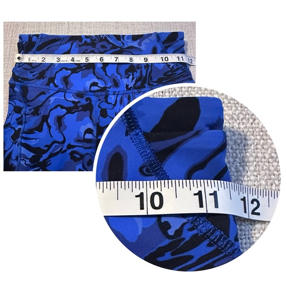 New LULULEMON Fast and Free 6" Short Flower Meld Galactic Cobalt Pockets Women 4 - Picture 14 of 16